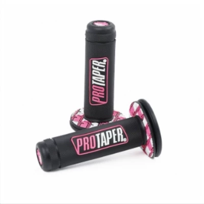 Off-road motorcycle modified handlebar Motorcycle Handle Cover - no-specifications-pro-handle-grip-cover-black-base-pink