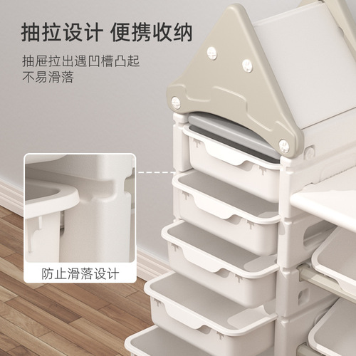 Children's super large capacity multi-layer bookshelf storage rack baby toy storage cabinet multi-functional cartoon storage cabinet drawing board