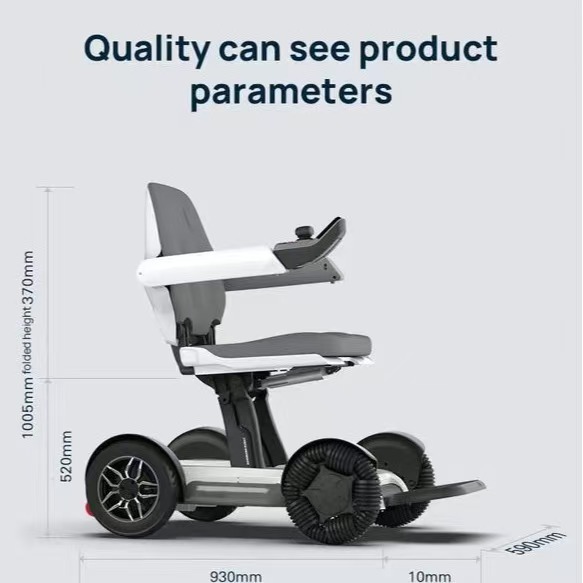 Amazon Cross-Border Mobile Phone-Controlled One-Touch Folding Electric Mobility Scooter for Disabled People, Electric Wheelchair, Electric Four-Wheeler