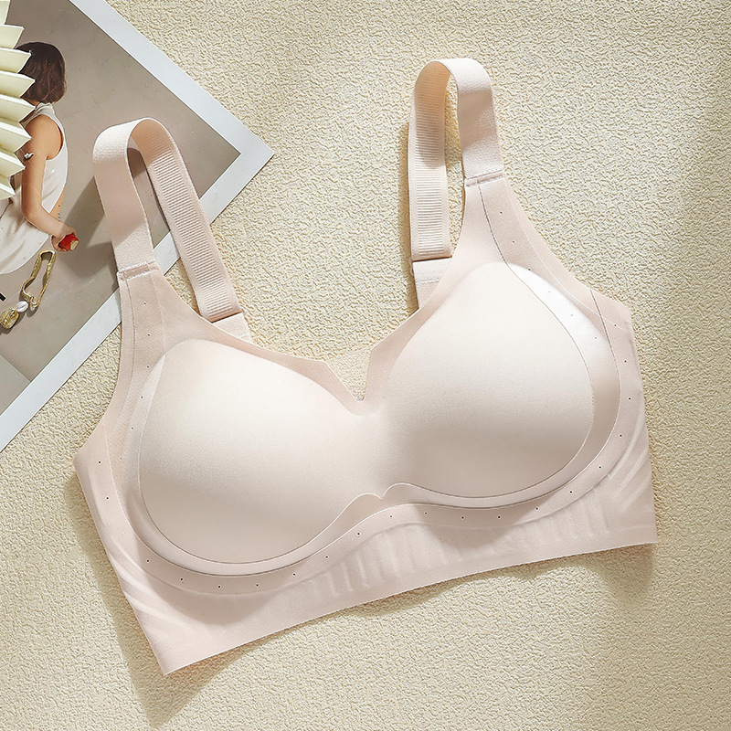女性用オリジナル大きいサイズ下着、薄型、大きな胸、プッシュアップ、副胸縮小、たるみ防止、フルカップ、太mmシームレスブラ|undefined