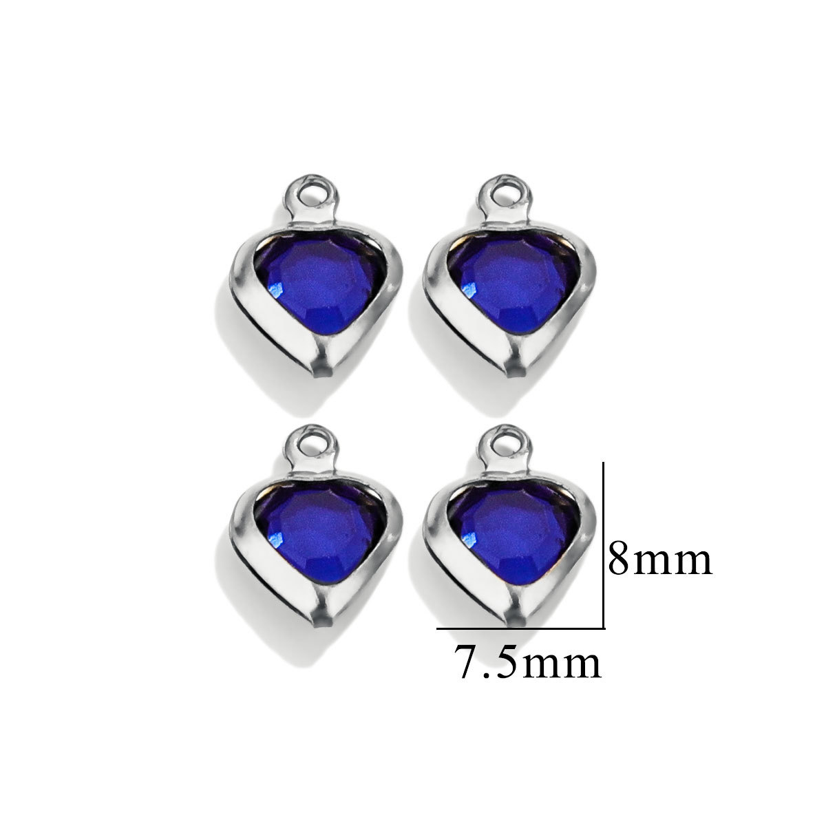 Serie de gotas de cristal de acero inoxidable nicho de alta calidad collar de colgante de acero de titanio DIY accesorios de joyería mayorista