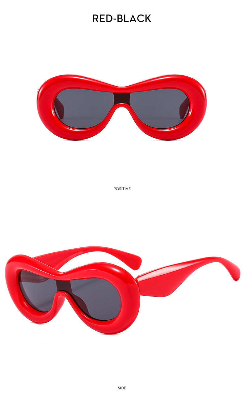 Y2K Spice Girls neue einteilige konkave Form lustige Blase dreidimensionale stilvolle Sonnenbrille bonbonfarbene Sonnenbrille_voghion.com