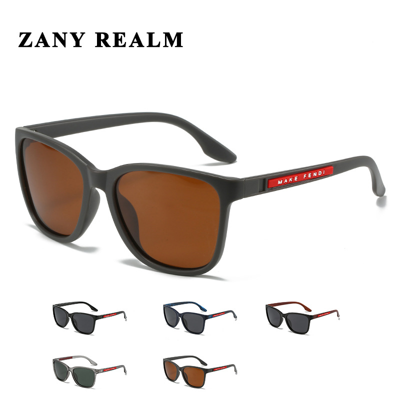 Nuevas gafas de sol polarizadas de los hombres de moda esmeriladas transfronterizas fabricante de gafas de sol de grano de madera de equitación europeo y americano en stock 3990