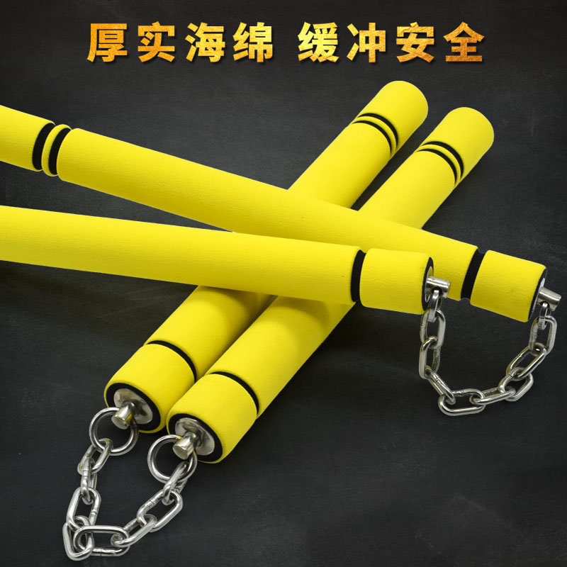 Nunchaku, sponge board, nunchaku practice stick, two-section staff, nunchaku for adults and children, taekwondo training, performance staff