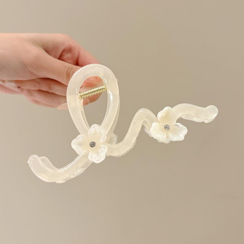 2025 nuevo clip de agarre de amor para mujer, gran volumen de cabello, horquilla, horquilla de tiburón de alta calidad, horquilla de tiburón, accesorios de principios de primavera