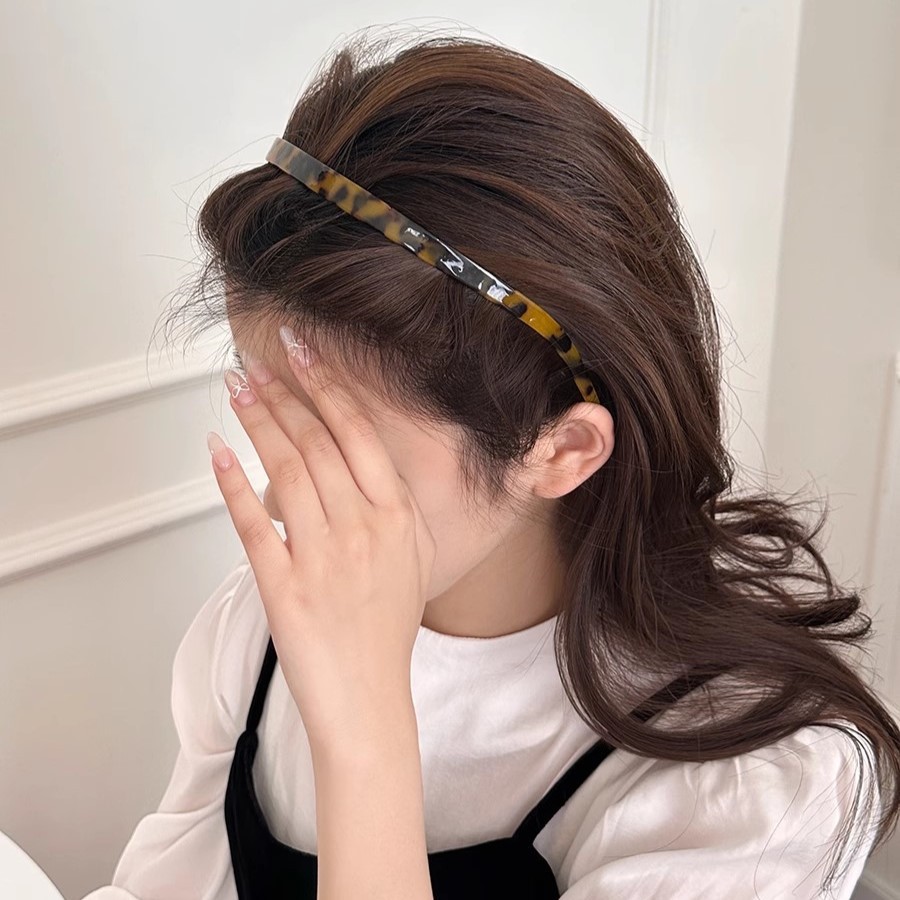 Francoska vrhunska zvezda z enakimi očali, naglavni trak 2024, novi dodatki za lase, ocetna kislina, naglavni trak, temperament, preprosta ženska lasnica_voghion.com