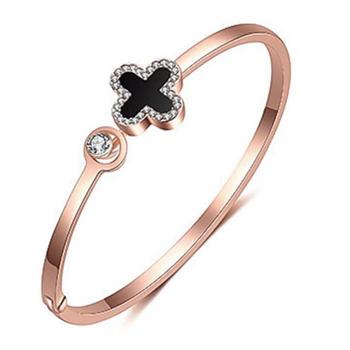 Fashionable and simple bracelet for women, four-leaf clover bracelet, watch matching, exclusive for cross-border accessories