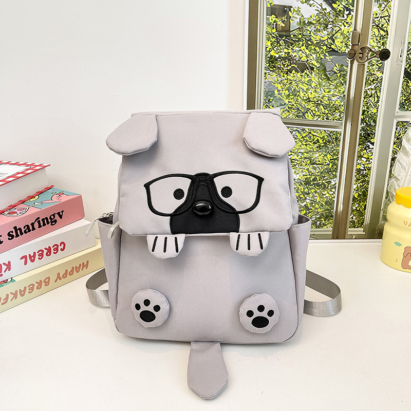 Nuevas mochilas para niños de dibujos animados lindas gafas perros niñas y niñas mochilas para niños de jardín de infantes mochilas de moda
