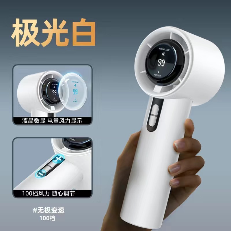 638新款100档涡轮暴力小风扇手持高速usb充电迷你便携式静音风扇|undefined