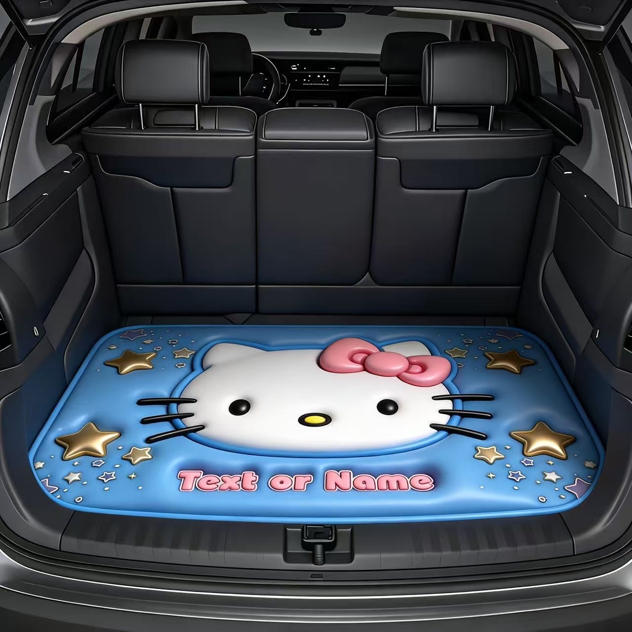 Cross-Border Sanrio Printed Dust-Proof Mat for Cars, Cartoon Design, Dirt-Resistant, Wear-Resistant, Easy to Care For, Trunk Mat, in Stock