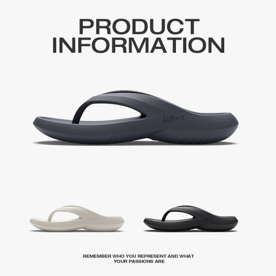 Lueradi New Arrival Flip-Flops Men's EVA Summer Non-Slip Slippers Outer Wear Flip-Flops Sandals Thick Bottom Flip-Flops Sandals
