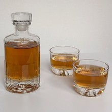 果酒瓶分茶壶洋酒杯中式观山茶杯冷萃玻璃瓶咖啡杯小酒杯酒瓶套装