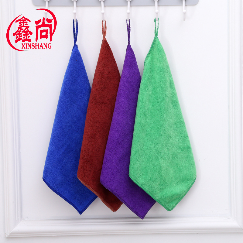 Wholesale microfiber small square 30*30 absorbent quick-drying towel kitchen cloth car towel custom logo Wholesale microfiber small square 30*30 absorbent quick-drying towel kitchen cloth car towel custom logo