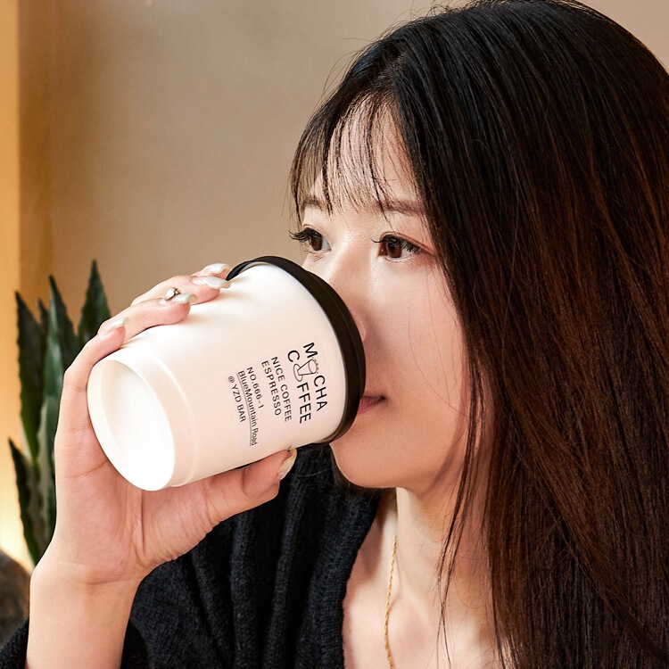 咖啡杯子一次性奶茶纸杯带盖家用商用外带打包杯热饮印logo|undefined