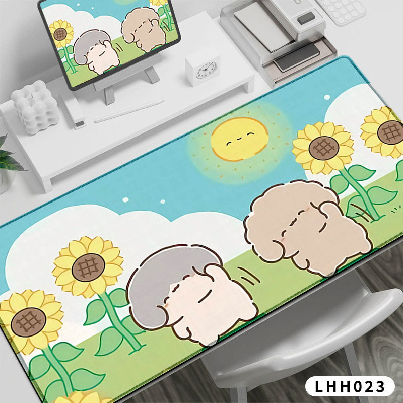 Ins風テーブルマット少女かわいい革の食事マット寮の学生マウスパッド|undefined