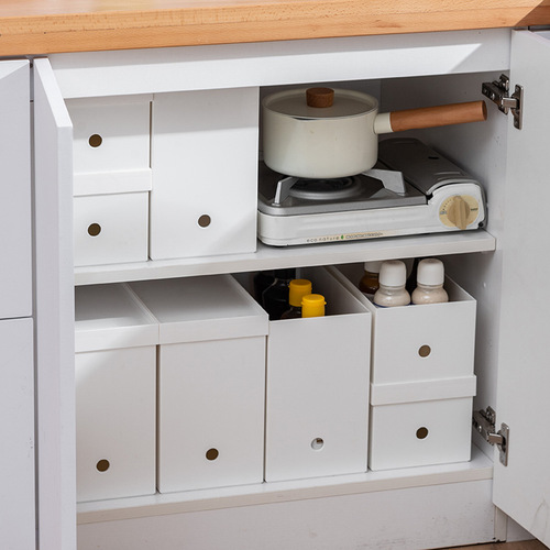 Functional plastic storage box with wheels kitchen cabinet organizer storage box office file book storage box