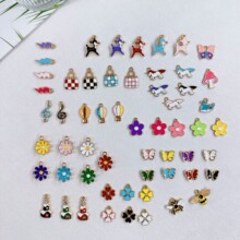 新款夏日海滩度假系列滴油挂件DIY可爱合金饰品配件吊坠