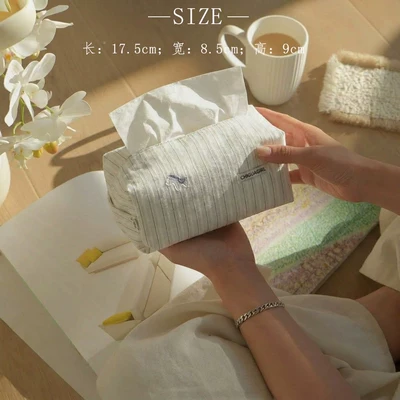 Car tissue box/set | home storage box, Korean-style - cloud-dwelling-white-paper