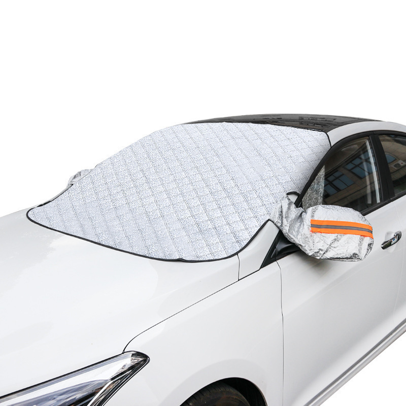 Protector solar para automóviles protector solar anticongelante ropa de automóviles cubierta de parabrisas frontal tela de protección contra la luz media cubierta de absorción magnética universal cubierta de protección solar gruesa