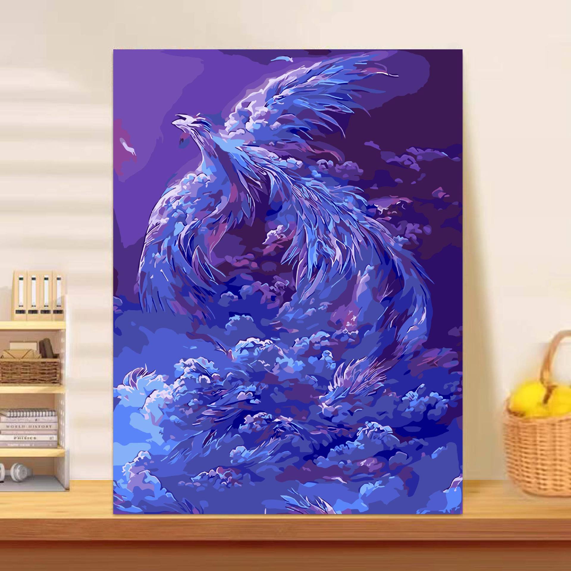 Phoenix Nirvanadiy pintura al óleo digital curar departamento de pintura de Año Nuevo de alto nivel significa buena pintura a mano de pintura al óleo de relleno de color descompresión