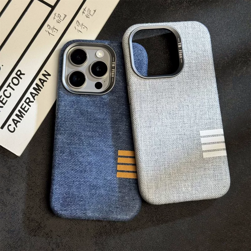 Совместимый ретро-чехол для телефона Apple, ткань, iPhone 14, защитный чехол, iphone, 17 pro max, защита от падений