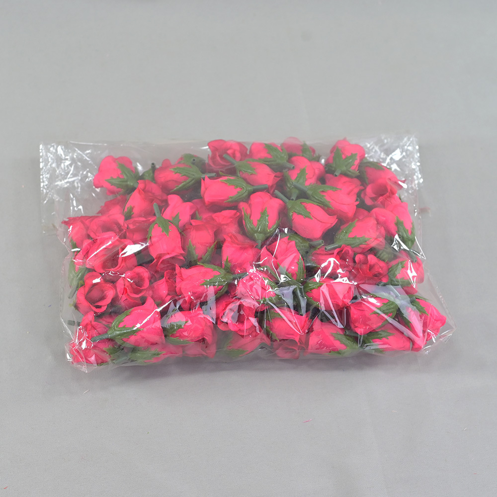 4 cm flores falsas flores coreanas pequeñas rosas pétalos de flores accesorios de boda hechos a mano