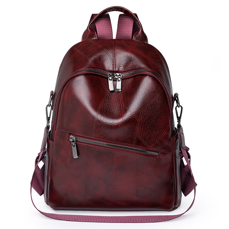 Bolso de mujer 2024 Nuevo estilo coreano multifuncional mochila de mujer de moda retro mochila de viaje al aire libre mochila de moda