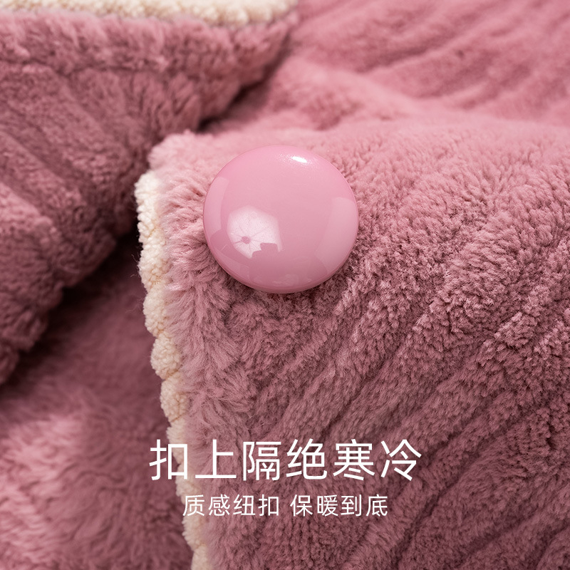 잠옷 여성의 봄과 가을 두꺼운 따뜻한 플란넬 겨울 퀼트 여성용 중년 어머니 집 옷
