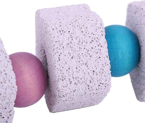 Parrot molar stone, beak grinding stone, hamster rabbit flower molar string, parrot molar chewing bird toy