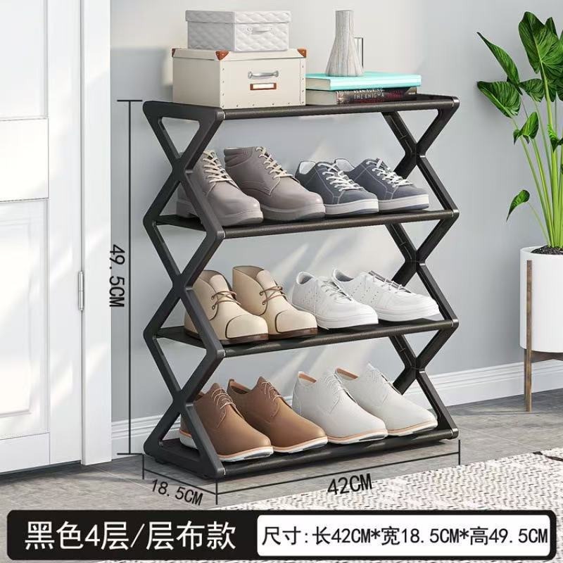 国境を越えた売れ筋のシンプルな家庭用靴ラック厚みのあるZ型生地防塵靴キャビネット多機能収納ラック工場|undefined