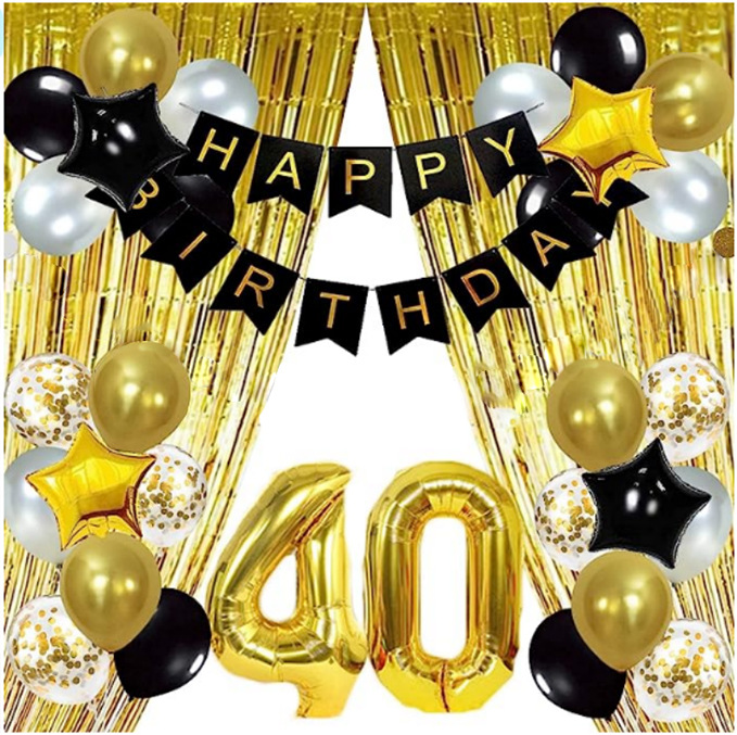 Decoración del partido traje de seda de lluvia Amazon nueva fiesta de cumpleaños escena diseño corona globo lluvia traje de cortina de seda