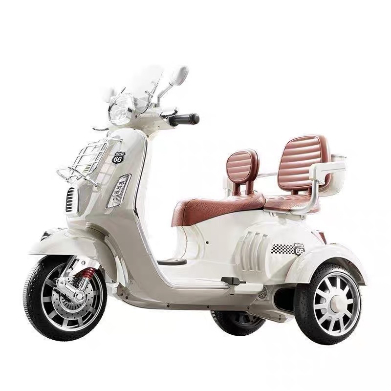 Nuevo tipo de motocicleta eléctrica para niños triciclos de control remoto para hombres y mujeres juguetes de coche de batería de doble conducción
