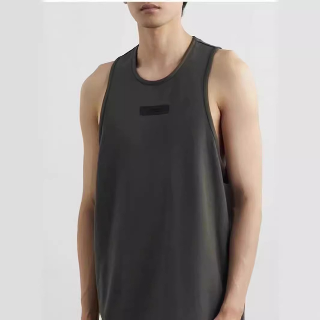 ESSENTIALS New American-Style Layered Base Layer Shirt, Trendy Brand, Unisex, Couple Style, Small Logo Sleeveless Vest