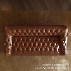 欧式复古皮布艺时尚软包沙发小户型卧室客厅美甲服装店铺沙发椅子