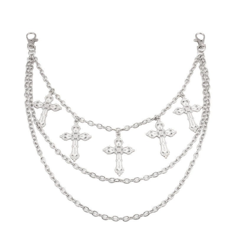Metal accessory, universal chain, trousers, European style, punk style