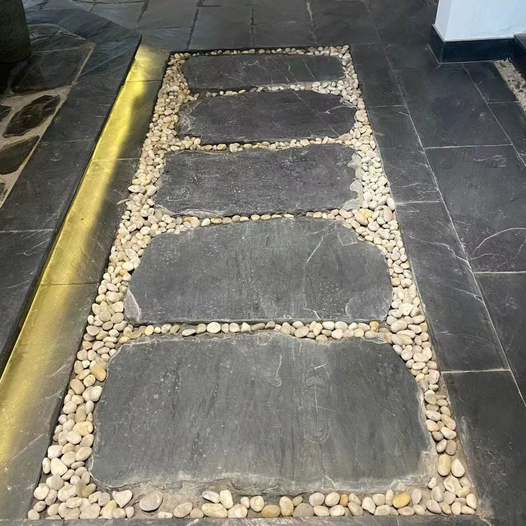 Каменная дорожка из голубого камняCourtyard Ремонт? Неправильный вход камень сад вилла противоскользящий -Cingbu Tingbu Shi Bool камень следы игры