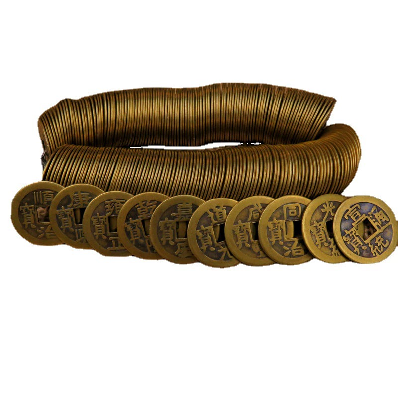 antique copper coins, metal accessories, 2.4cm