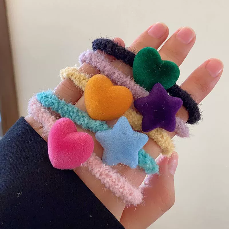 Любовь резинка Женская резинка для волос Веревка высокая эластичная прочная веревка для волос простой темперамент высокий конский хвост резинка для волос головной убор