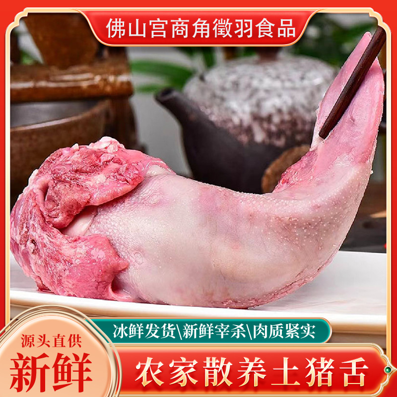 批发猪舌新鲜冷冻整条猪舌头厚切牛口条烧烤火锅烤肉商用猪舌头
