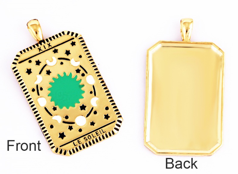 6g Weight Pendant Jewelry Making Type 15*30mm Jewelry Making Size Zircon Inlay Material DIY Jewelry Accessories Classification Hole 3~3.9mm Hole Size 1 Piece Quantity Copper Material Card Pattern Inlay Design Simple Style Style 1 Piece 15*30mm Hole 3~3.9mm Copper Zircon Card Pendant 7