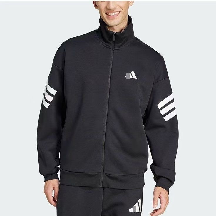New Style Knitted Cardigan Stand-Up Collar Sweatshirt Jacket for Men and Women, Loose, Fashionable, Casual, Windproof, Sporty, Spring Season