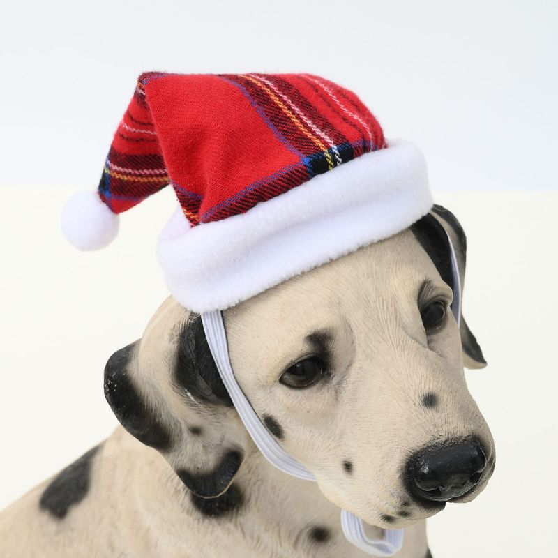 国境を越えた多色ペットクリスマス帽子猫祭り帽子犬縞クリスマス祭りの頭飾り|undefined