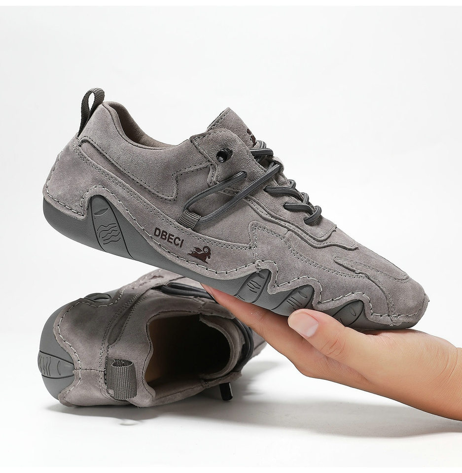 Giày thể thao da thật unisex cổ thấp mũi tròn, đế cao su, phong cách năng động — 662-3 mặt Da Màu Hồng, 662-3 mặt da màu cát, 662-3 mặt da màu nâu, 662-3 mặt da màu xám chi tiết 41