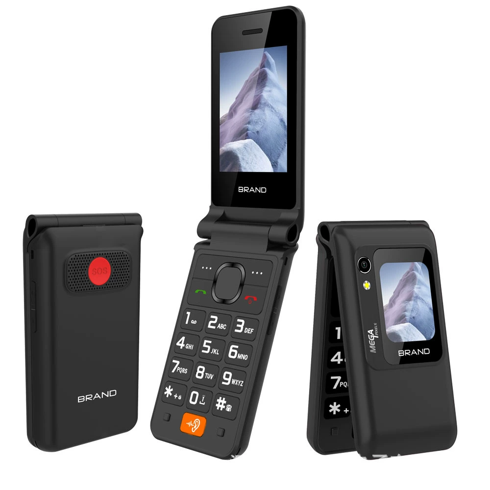 Мобильный телефон для пожилых, складной экран, 2G, 4, 4G, (торговля через границы), широкий экран