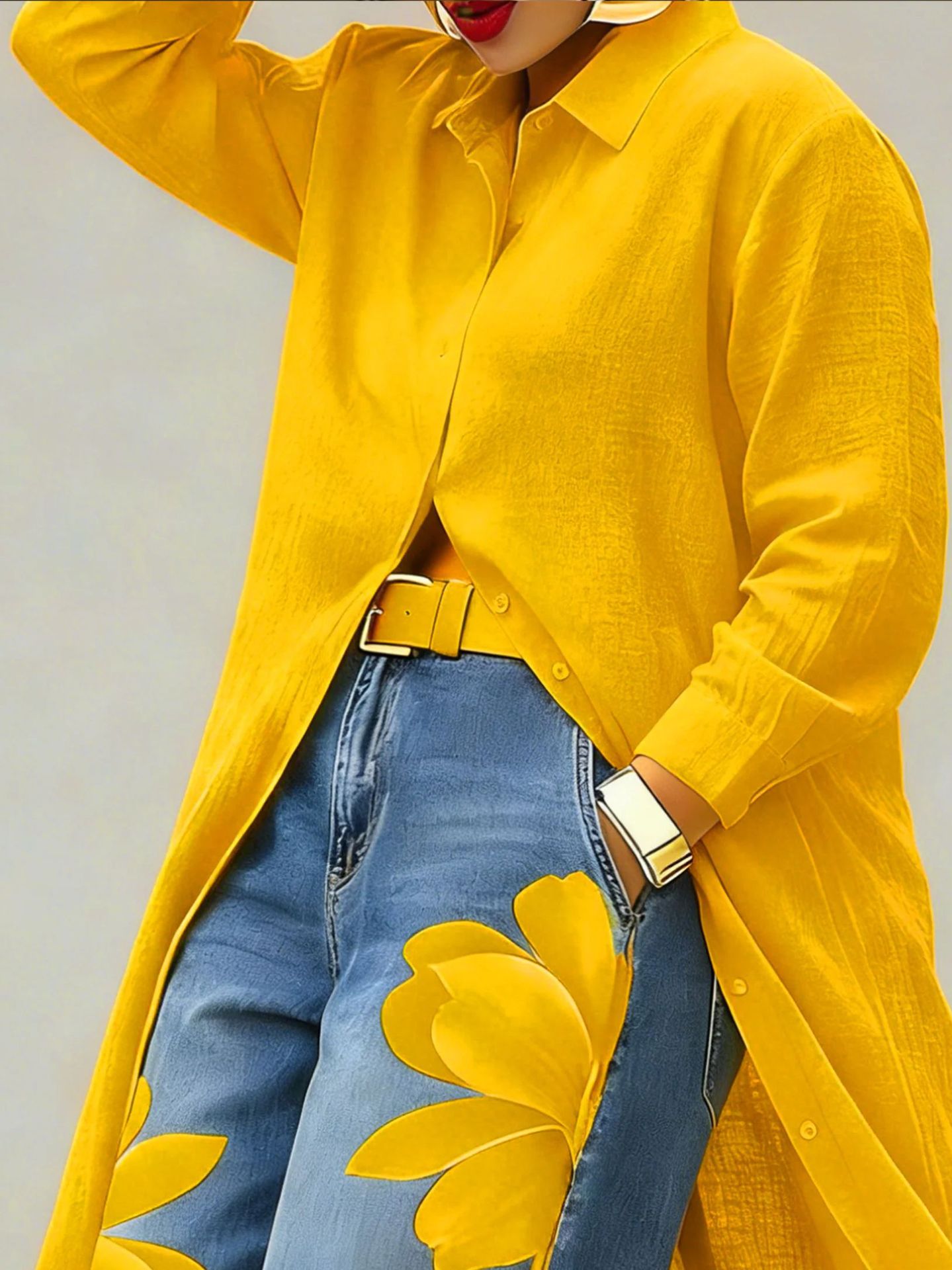 Women's Clothing Fashionable Elegant Casual Button Down Collar Solid Color Long Shirt Dress For Women For Formal & Casual For Women_ecoleips.com