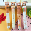 Cartoon multicoloured round beads, cute stationery, with little bears, wholesale