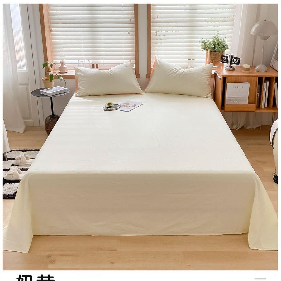 Una sábana de algodón de clase, una sola pieza, 100 edredones de algodón, funda de almohada, traje de tres piezas, dormitorio de estudiantes, individual 2025, nuevo verano