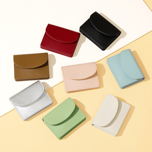 New multifunctional solid color storage wholesale coin purse simple mini creative ladies student foreign trade ins card bag