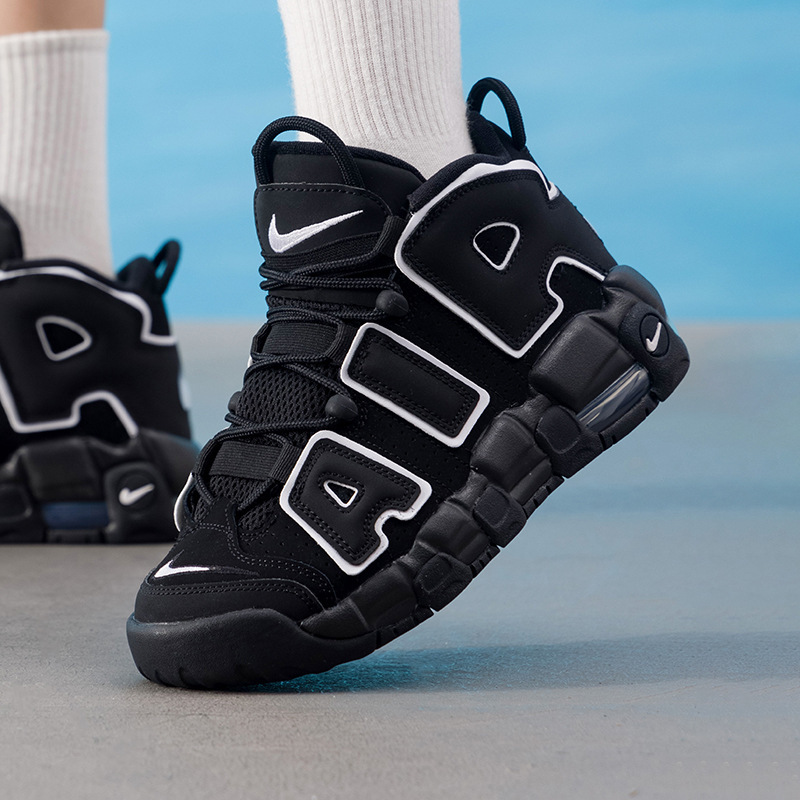 Putian shoes, genuine leather, Air More Uptempo '96 basketball shoes, unisex, autumn collection, retro style Putian shoes, genuine leather, Air More Uptempo '96 basketball shoes, unisex, autumn collection, retro style