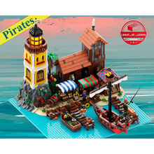 MOC-152423积木兼容乐高港口拼装模型创意趣味海盗世界系列礼物